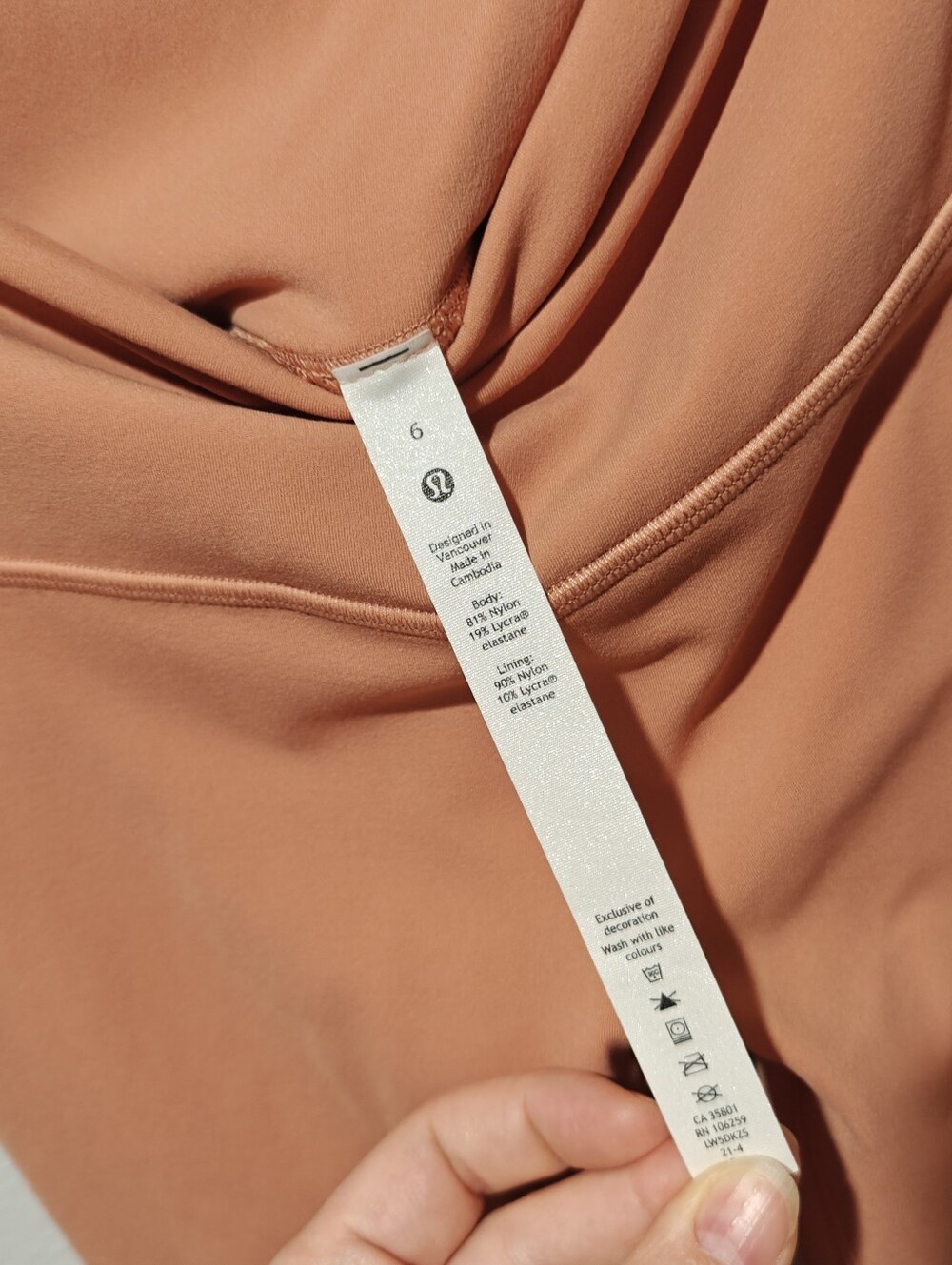 Lululemon Align Leggings Size 6 Pastel Orange - Picture 2 of 6